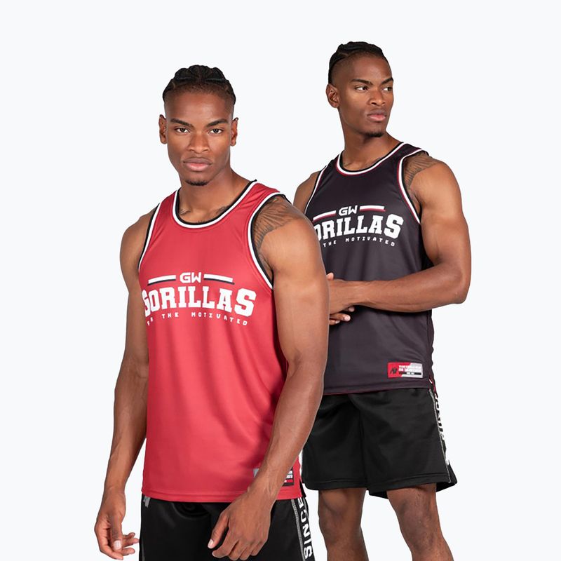 Trainings Tank Top Herren Gorilla Wear Keene red/black