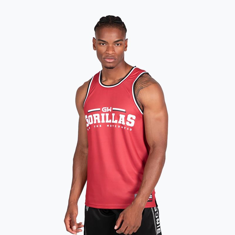 Gorilla Wear Keene rot/schwarz Herren Training Tank Top 2