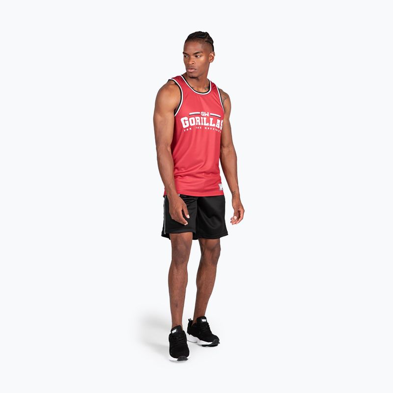 Gorilla Wear Keene rot/schwarz Herren Training Tank Top 3