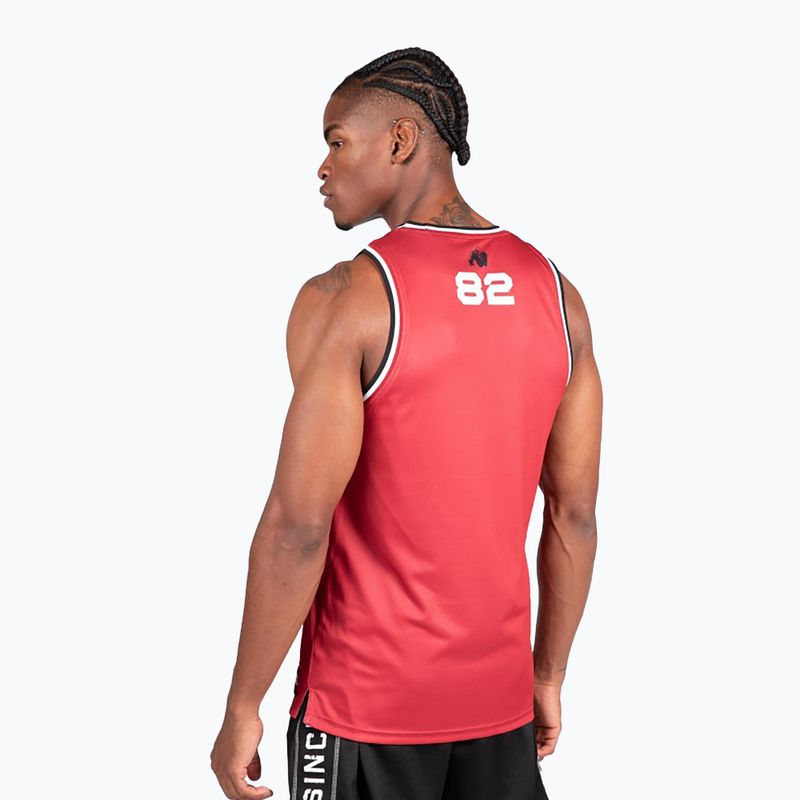 Gorilla Wear Keene rot/schwarz Herren Training Tank Top 4