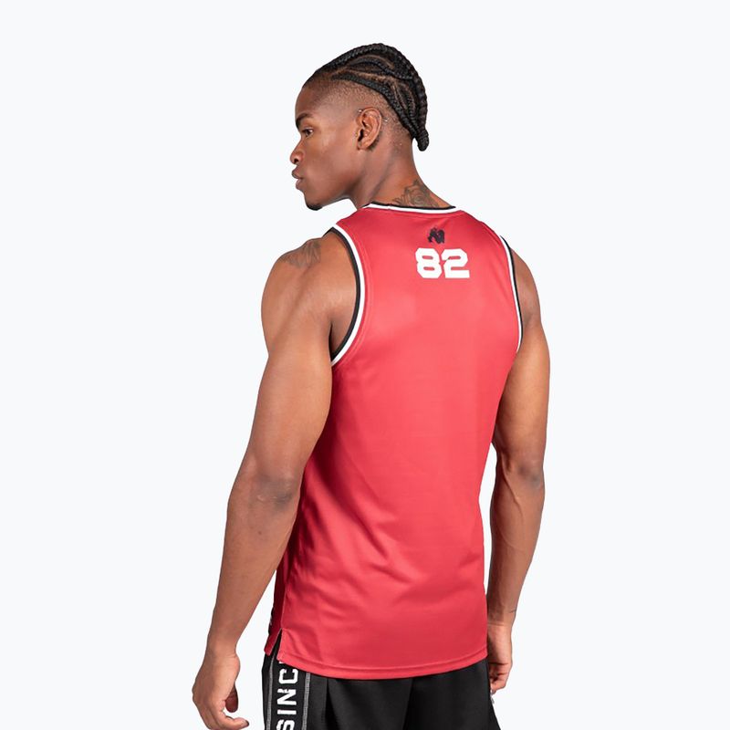 Trainings Tank Top Herren Gorilla Wear Keene red/black 4