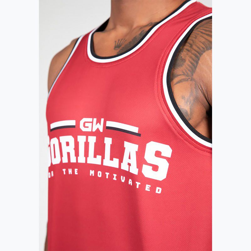 Trainings Tank Top Herren Gorilla Wear Keene red/black 5
