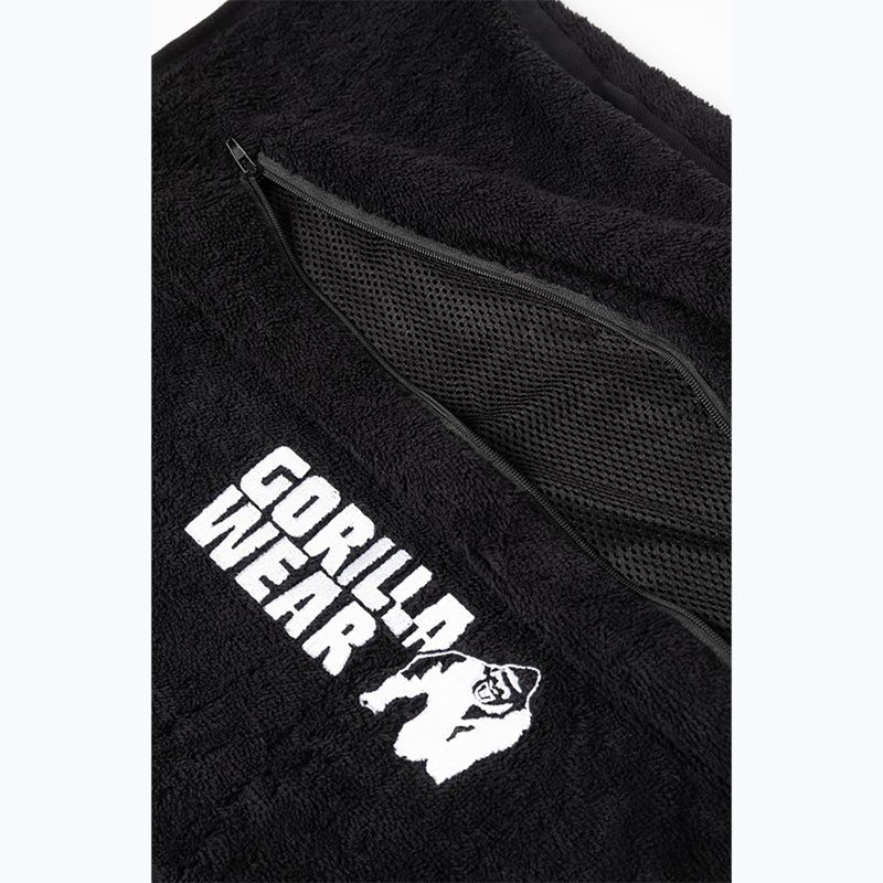 Handtuch Gorilla Wear Zip Pocket Gym black 4