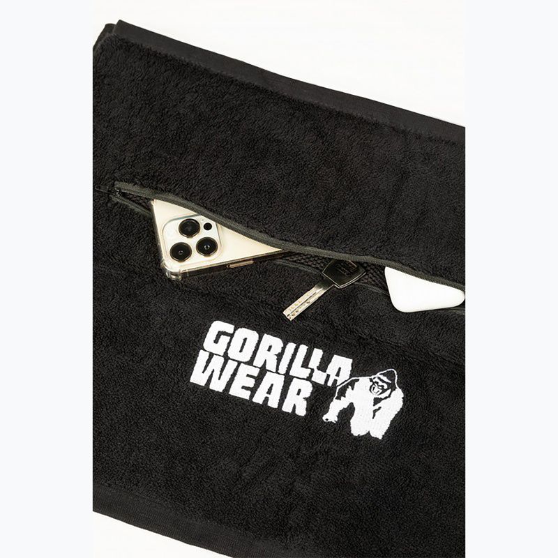 Handtuch Gorilla Wear Zip Pocket Gym black 5