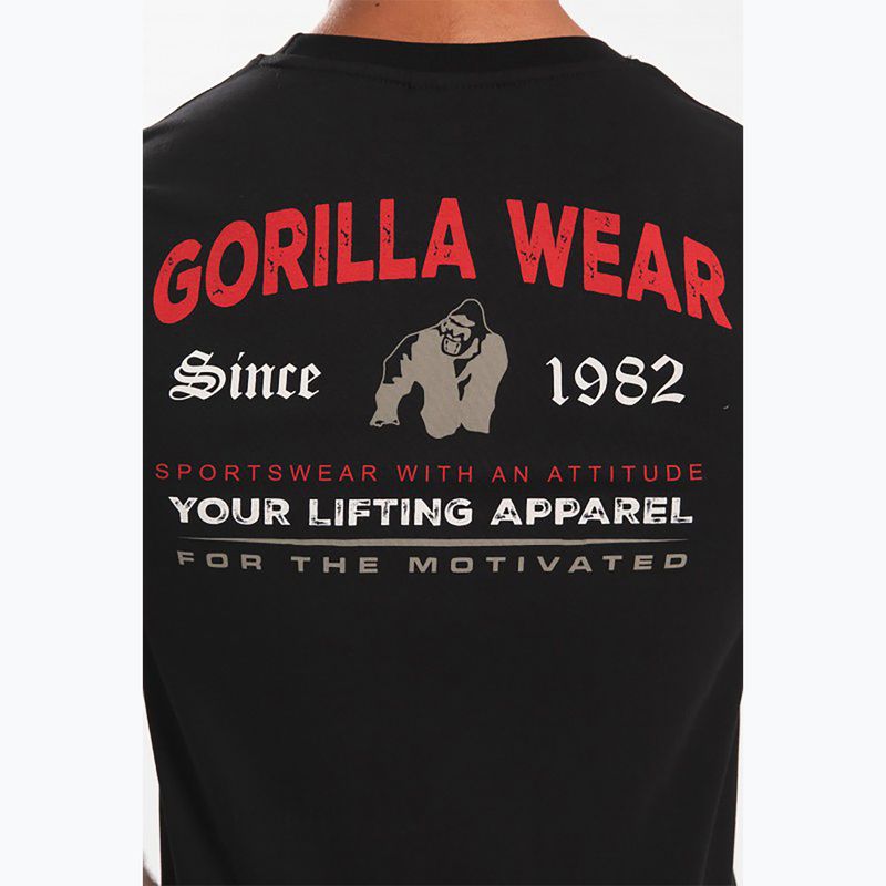 Herren Trainings-T-Shirt Gorilla Wear Warren schwarz 5