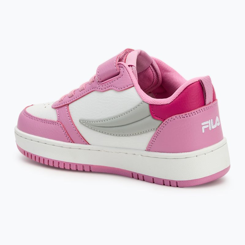 Schuhe Kinder FILA Rega Nf Velcro white/moonlite mauve
