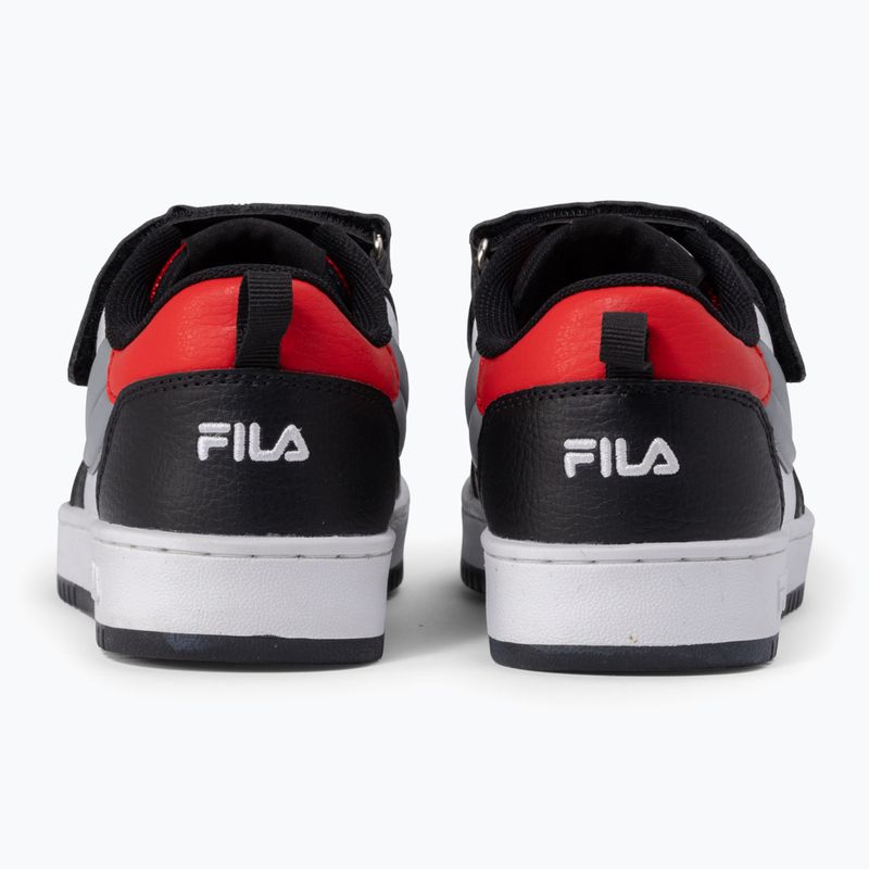 Schuhe Kinder FILA Rega Nf Velcro white/black/fila red 4