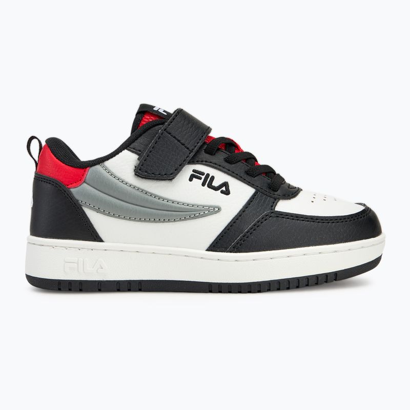 Schuhe Kinder FILA Rega Nf Velcro white/black/fila red 2