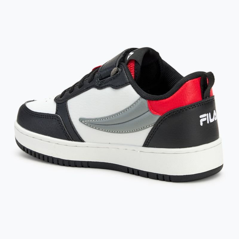 Schuhe Kinder FILA Rega Nf Velcro white/black/fila red