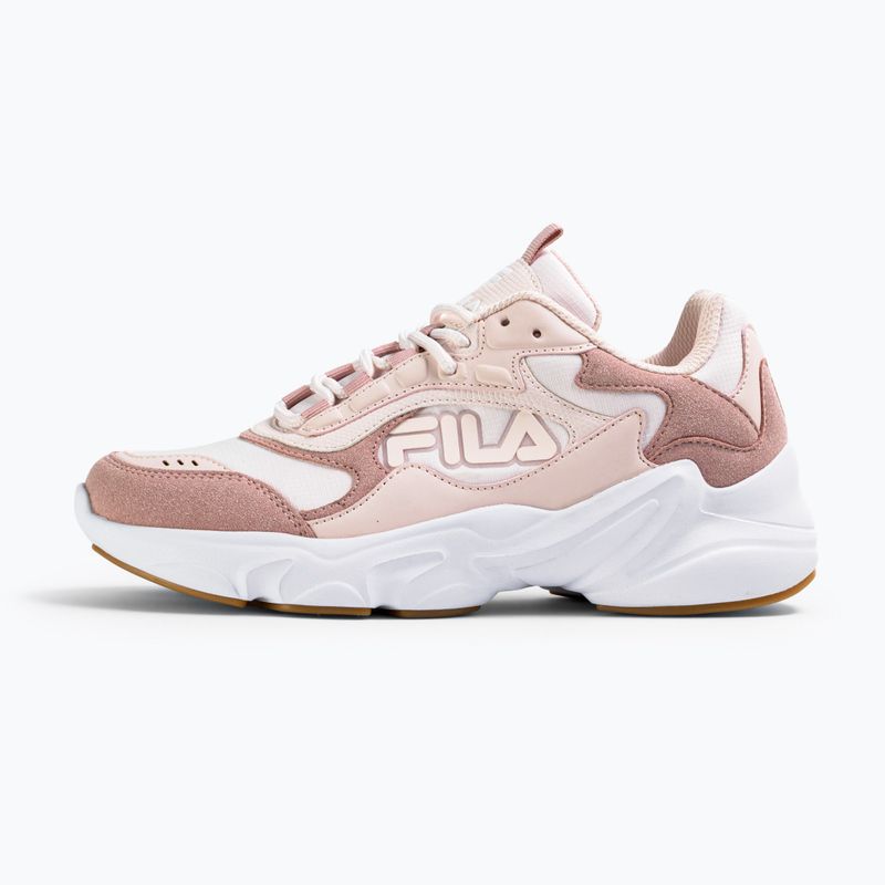 FILA Collene Logo Schuhe in blassem Mauve/Weiß 8