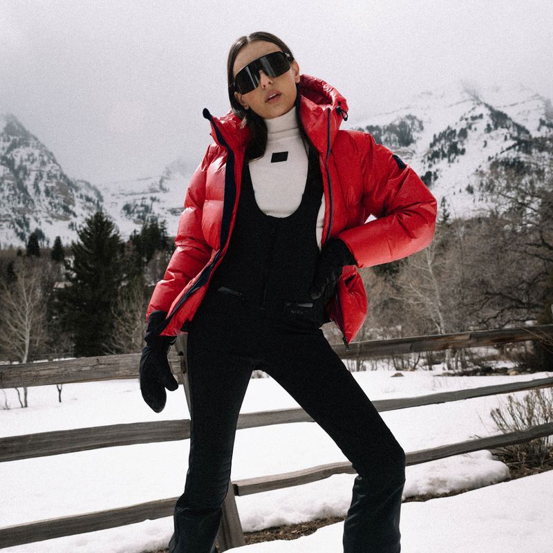 Damen-Skijacke Nikkie Nafferton racing red 9