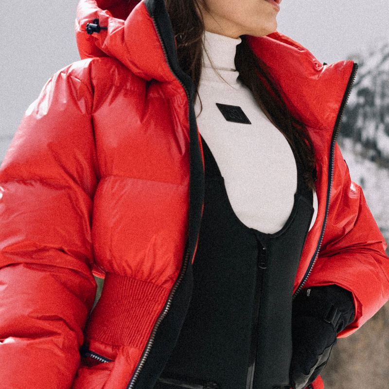 Damen-Skijacke Nikkie Nafferton racing red 12