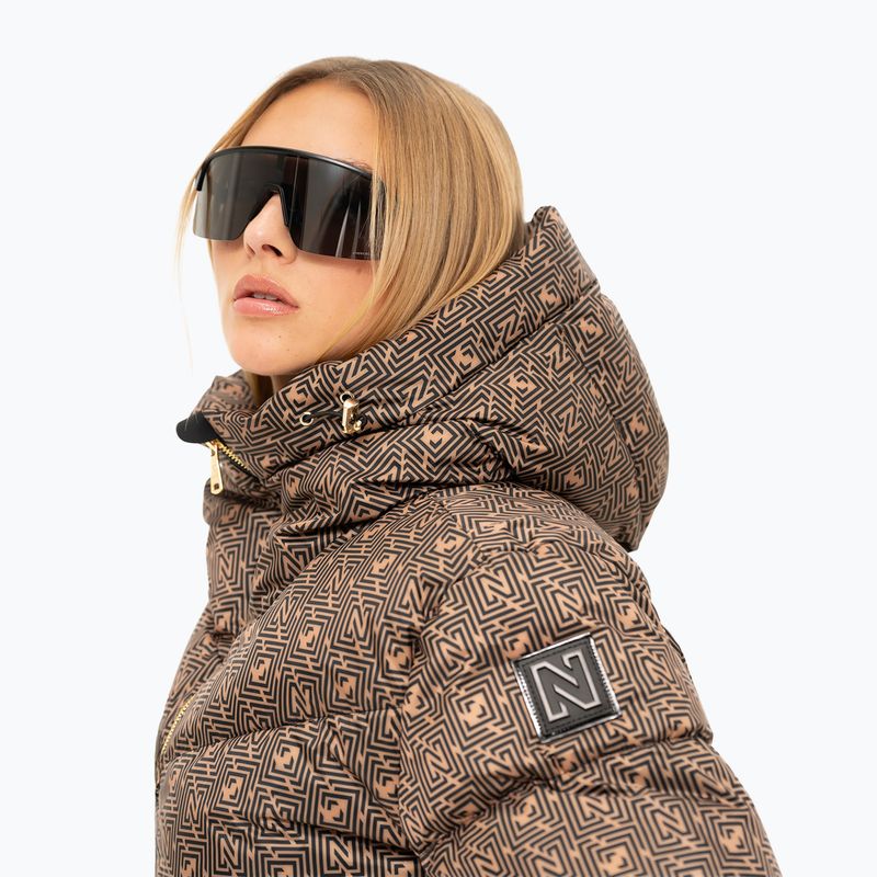 Damen-Skijacke Nikkie Newport Logo camel 2