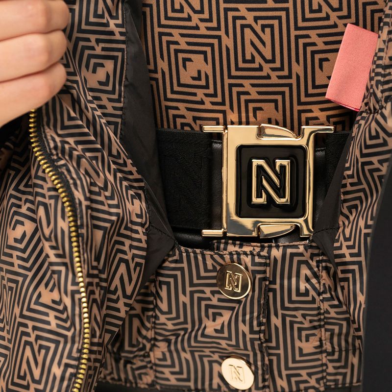 Damen-Skijacke Nikkie Newport Logo camel 5