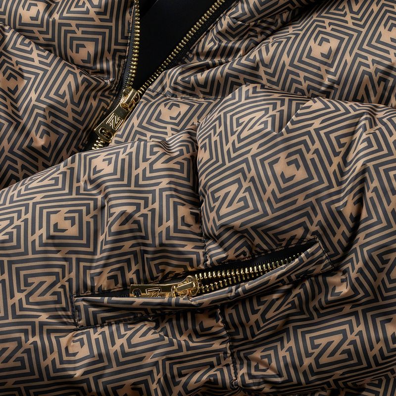 Damen-Skijacke Nikkie Newport Logo camel 7