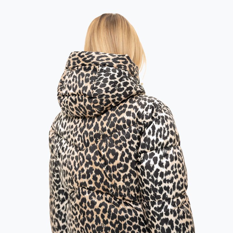 Damen-Skijacke Nikkie Newport Leopard hummus 2