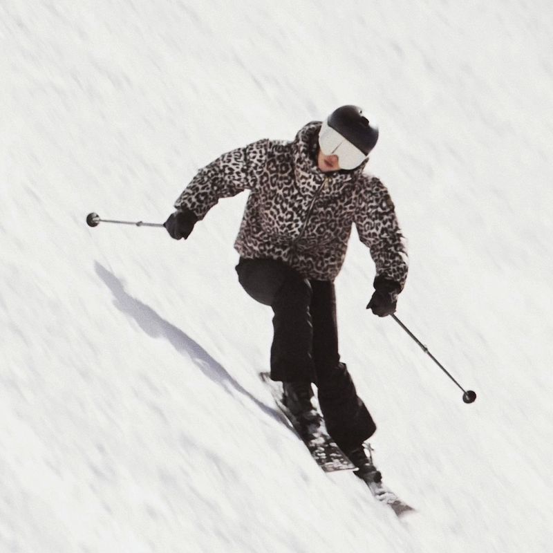 Damen-Skijacke Nikkie Newport Leopard hummus 8