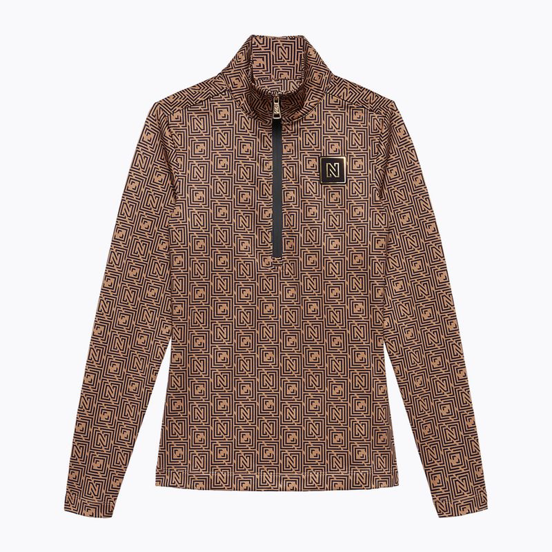 Damen-Ski-Pullover Nikkie Nantes Logo Ski Pully camel 3