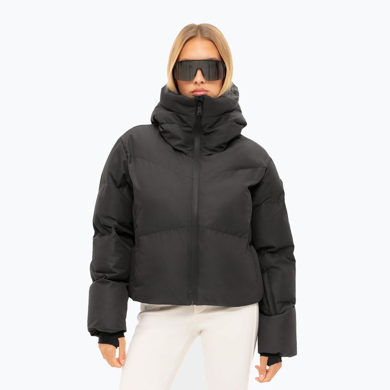 Damen-Skijacke Nikkie Newport Melange black melange