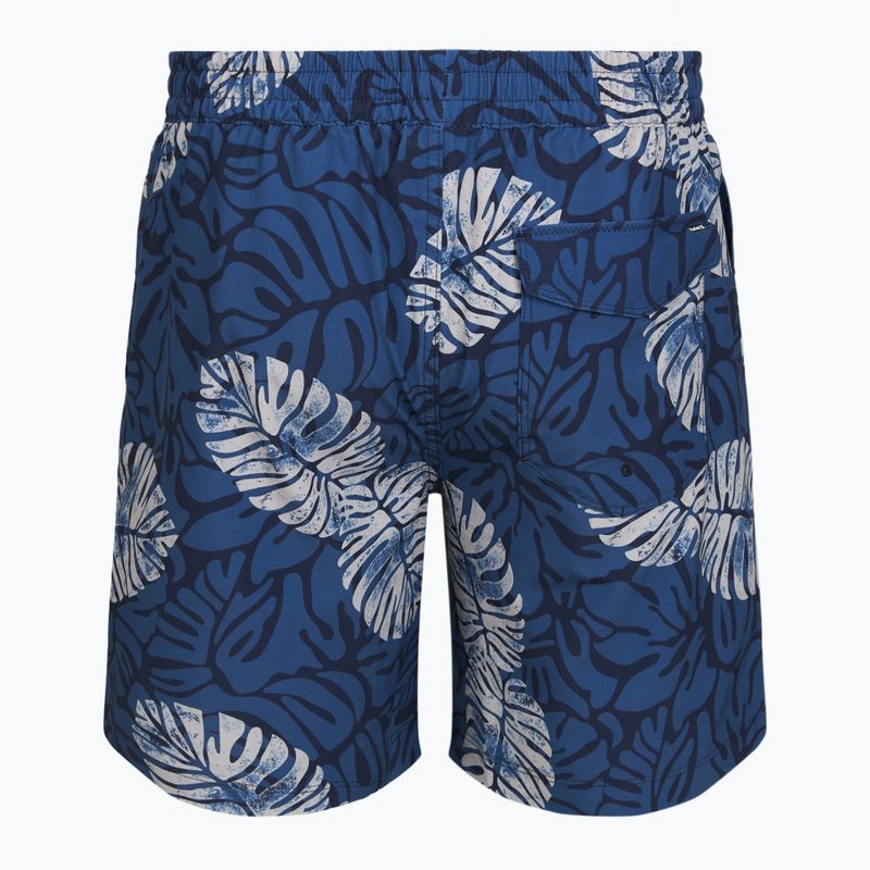 Herren-Badeshorts Hurley Dypsis Leaves Volley Swim Short Navy 2