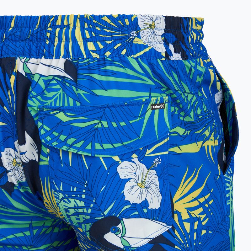 Herren-Badeshorts Hurley Cuba Volley Swim Short Blue 4