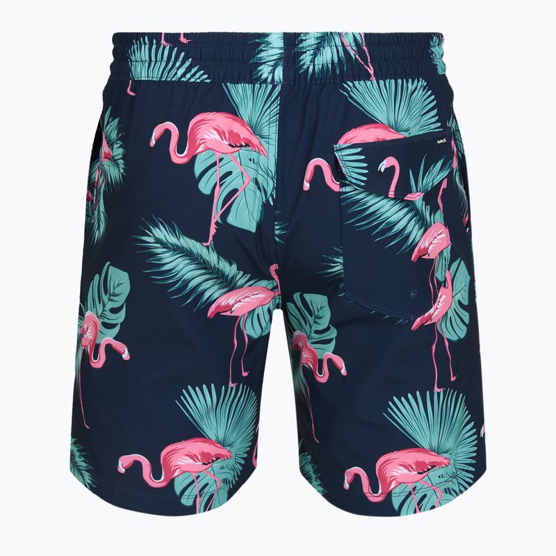 Herren-Badeshorts Hurley Flamingo Volley Swim Hort Navy 2