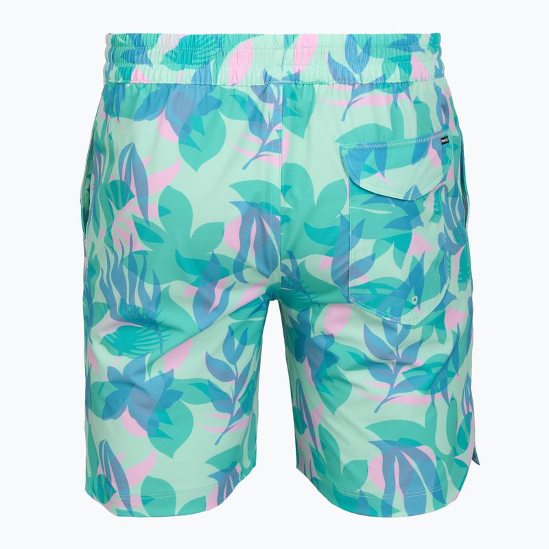Herren-Badeshorts Hurley Aticama Volley Swim Short Blue/Aqua 2