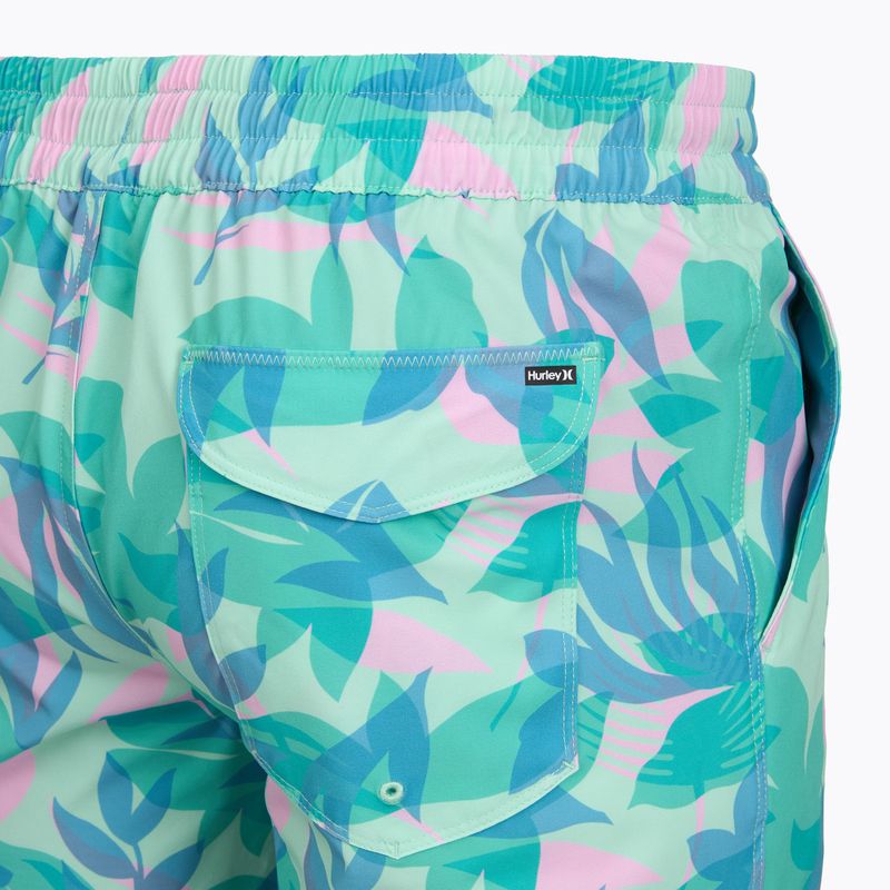 Herren-Badeshorts Hurley Aticama Volley Swim Short Blue/Aqua 4