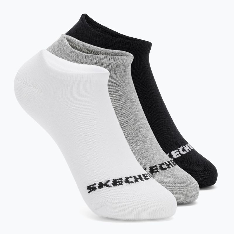Kindersocken SKECHERS Non Terry No Show 3 Paar white/grey
