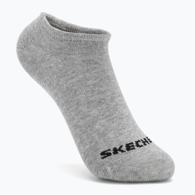 Kindersocken SKECHERS Non Terry No Show 3 Paar white/grey 3