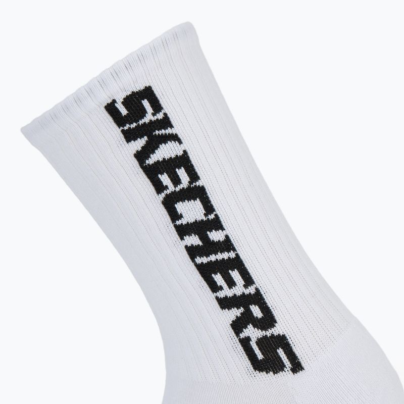 Herren Socken SKECHERS 1/2 Terry Crew 3 Paar white/black 4