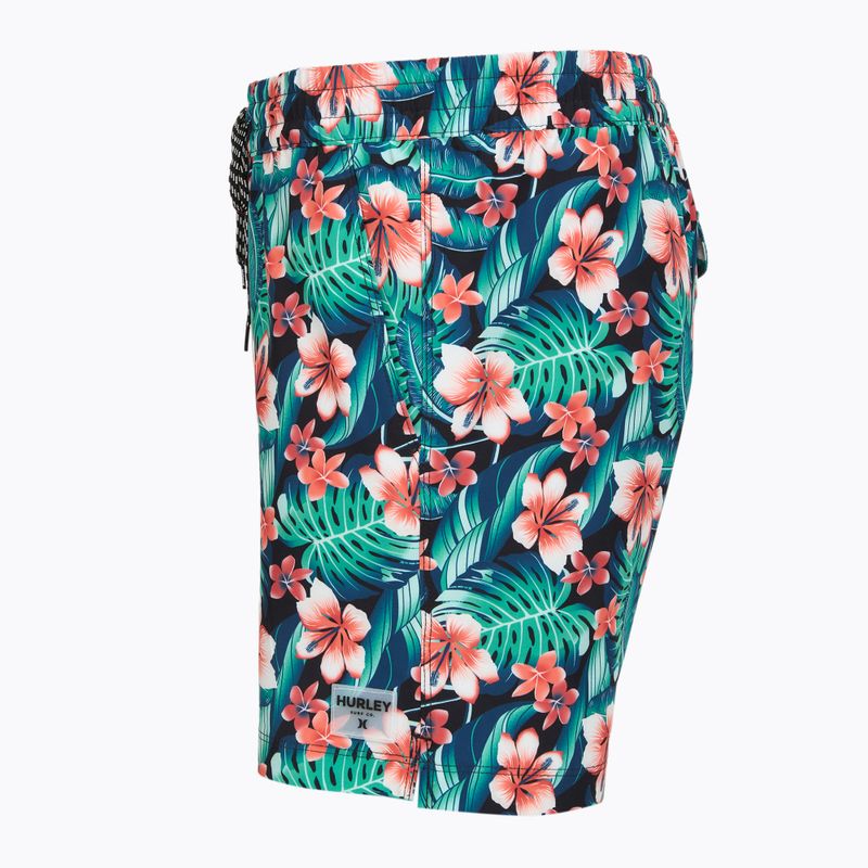 Herren-Badeshorts Hurley Cabana Floral Volley Swim Short Black 3