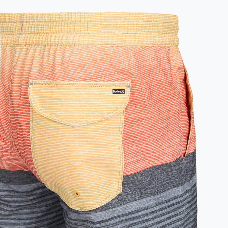 Herren-Badeshorts Hurley Epic Ombre Volley Swim Short Light Grey 4