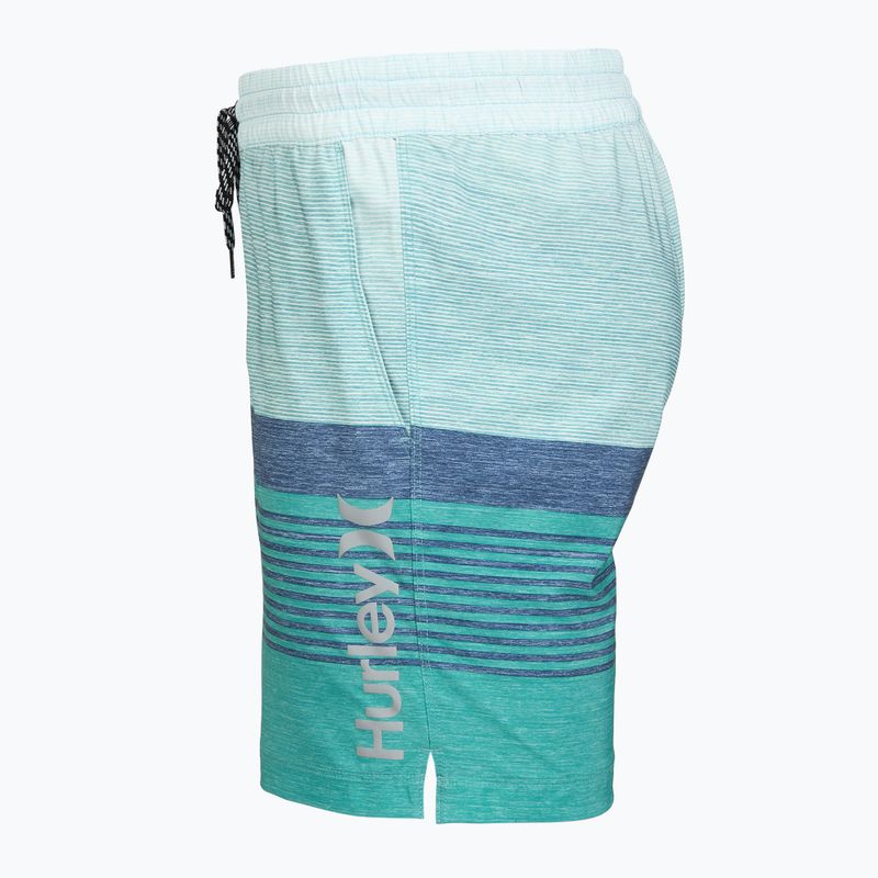 Herren-Badeshorts Hurley Epic Ombre Volley Swim Short Teal Tint 3
