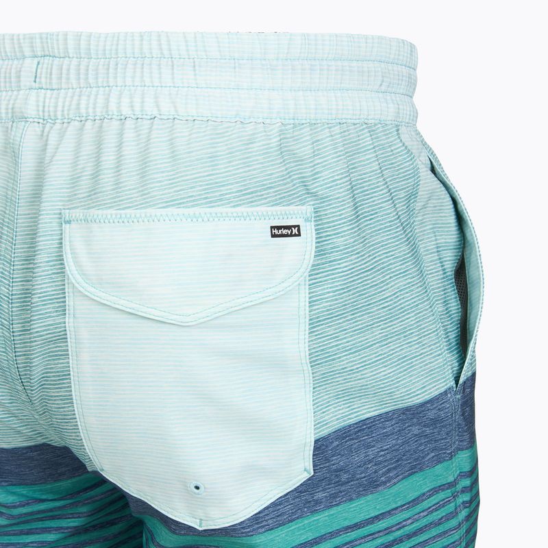 Herren-Badeshorts Hurley Epic Ombre Volley Swim Short Teal Tint 4