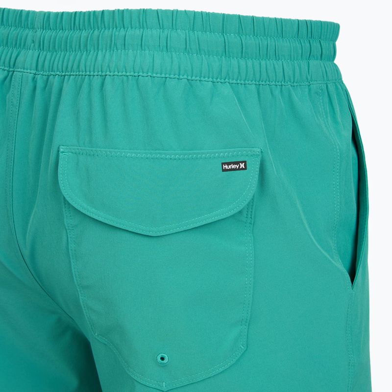 Herren-Badeshorts Hurley Crossover Volley Swim Short Teal Tint 4