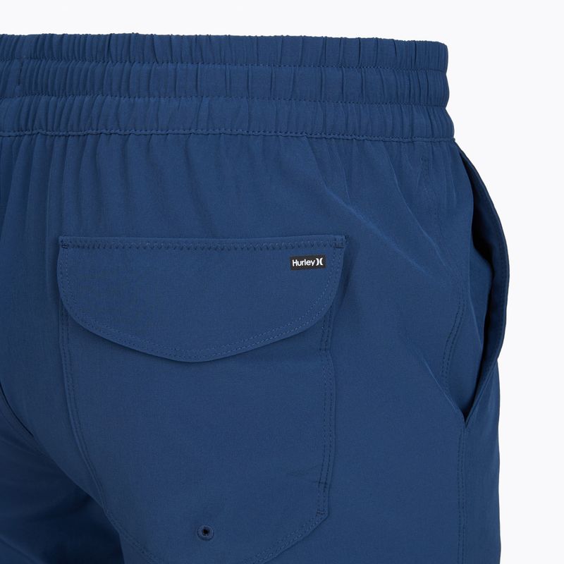 Herren-Badeshorts Hurley Crossover Volley Swim Short blue/black 4