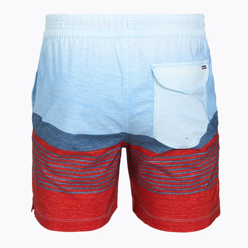 Herren-Badeshorts Hurley Epic Ombre Volley Swim Short Noise Aqua 2