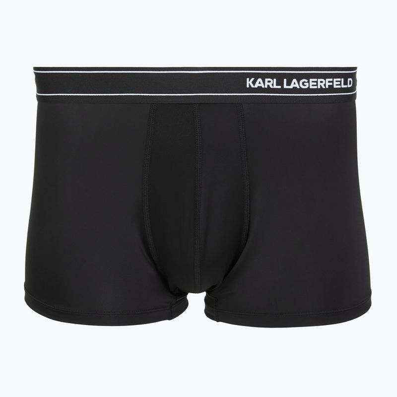Herren-Boxershorts KARL LAGERFELD Stripe Logo Micro Trunk 3er-Pack black 2