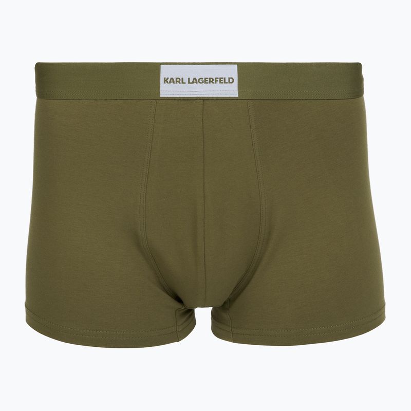 Herren-Boxershorts KARL LAGERFELD Essential Logo Trunk 7er-Pack Olive/Clear Sky/Excalibur 3