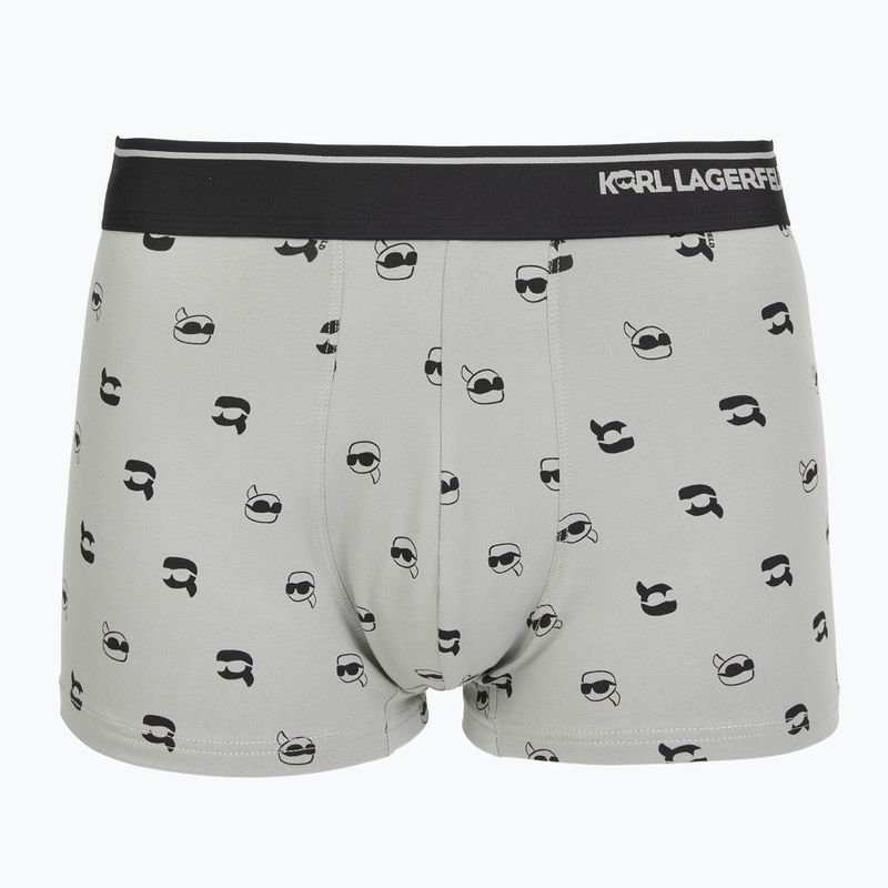 Herrenboxershorts KARL LAGERFELD Ikon Aop Trunk 3er-Pack karl dot/ash black 2