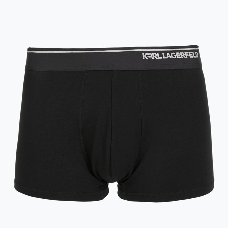Herrenboxershorts KARL LAGERFELD Ikon Aop Trunk 3er-Pack karl dot/ash black 4