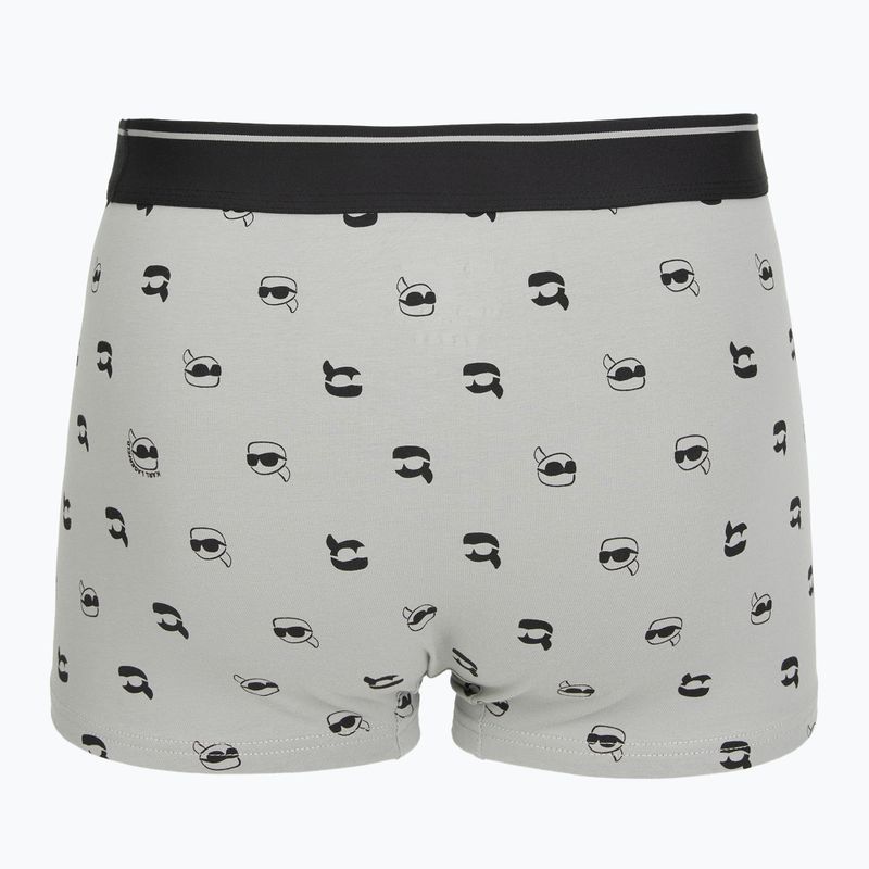 Herrenboxershorts KARL LAGERFELD Ikon Aop Trunk 3er-Pack karl dot/ash black 5