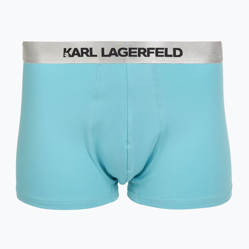 Herren-Boxershorts KARL LAGERFELD Elastic Trunk 3er-Pack dark sea/black/blue 2