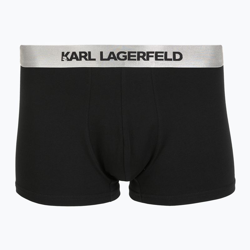 Herren-Boxershorts KARL LAGERFELD Elastic Trunk 3er-Pack dark sea/black/blue 4