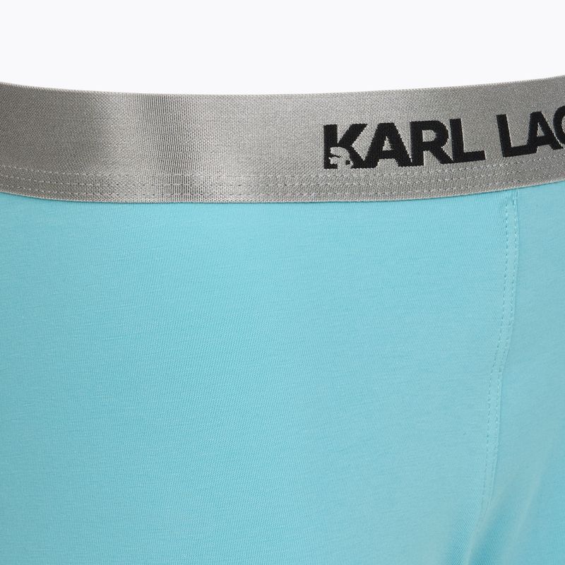 Herren-Boxershorts KARL LAGERFELD Elastic Trunk 3er-Pack dark sea/black/blue 6
