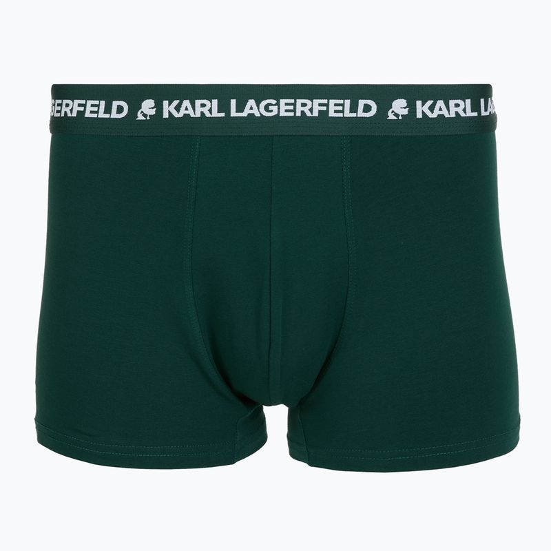 Herrenboxershorts KARL LAGERFELD Logo Trunk Multiband 3er-Pack dark sea/indigo/blue 4