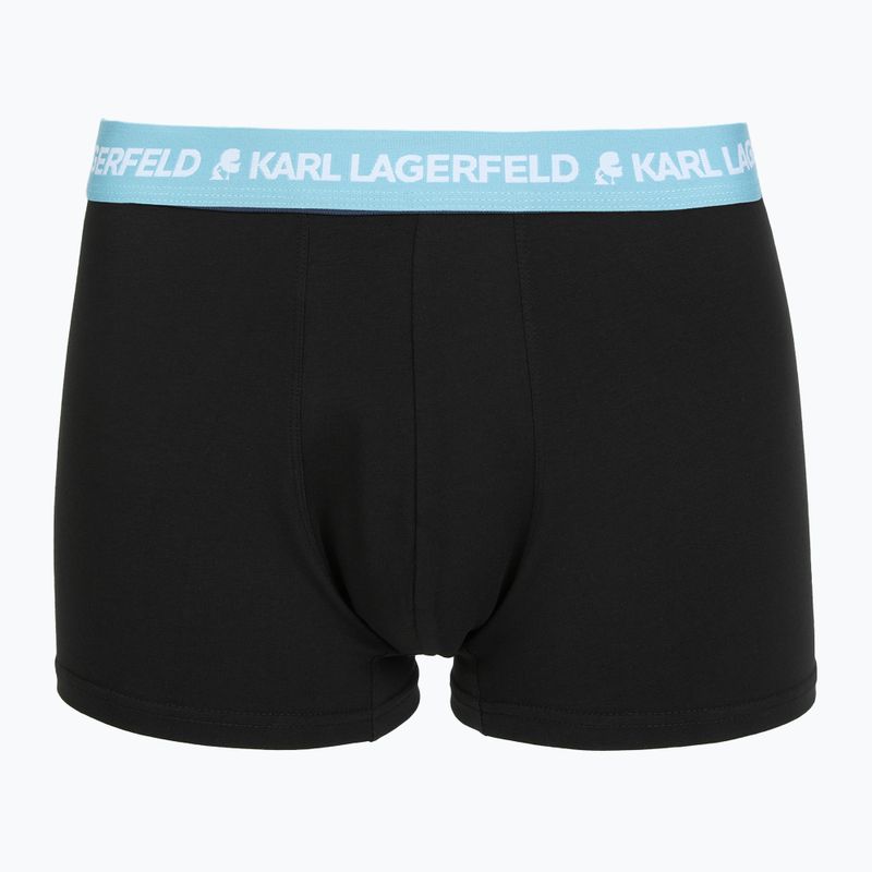 Herren-Boxershorts KARL LAGERFELD Logo Trunk Colorband 3er-Pack dark sea/indigo/blue 2