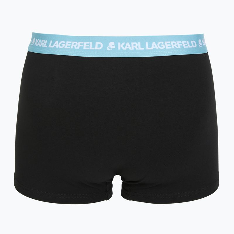 Herren-Boxershorts KARL LAGERFELD Logo Trunk Colorband 3er-Pack dark sea/indigo/blue 3