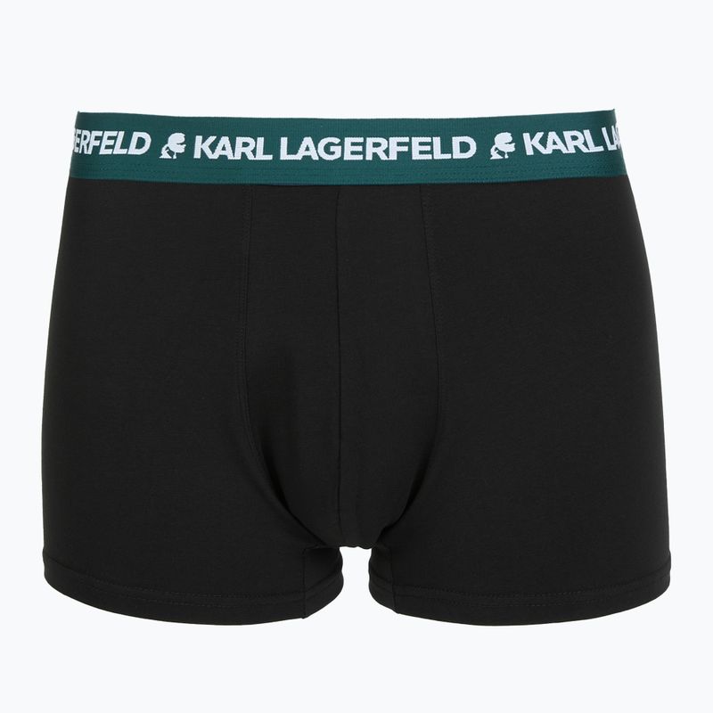 Herren-Boxershorts KARL LAGERFELD Logo Trunk Colorband 3er-Pack dark sea/indigo/blue 4